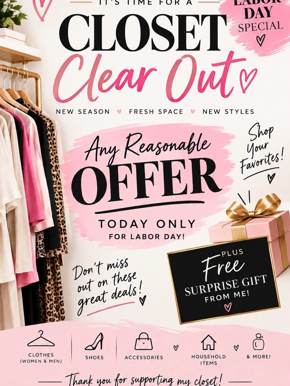 Wardrobe Sale Poster